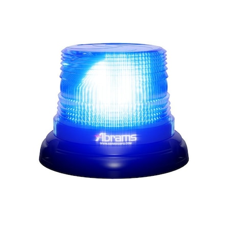 Abrams StarEye 4" Dome 12 LED Magnet/Permanent Mount Beacon - Blue SB-400-B